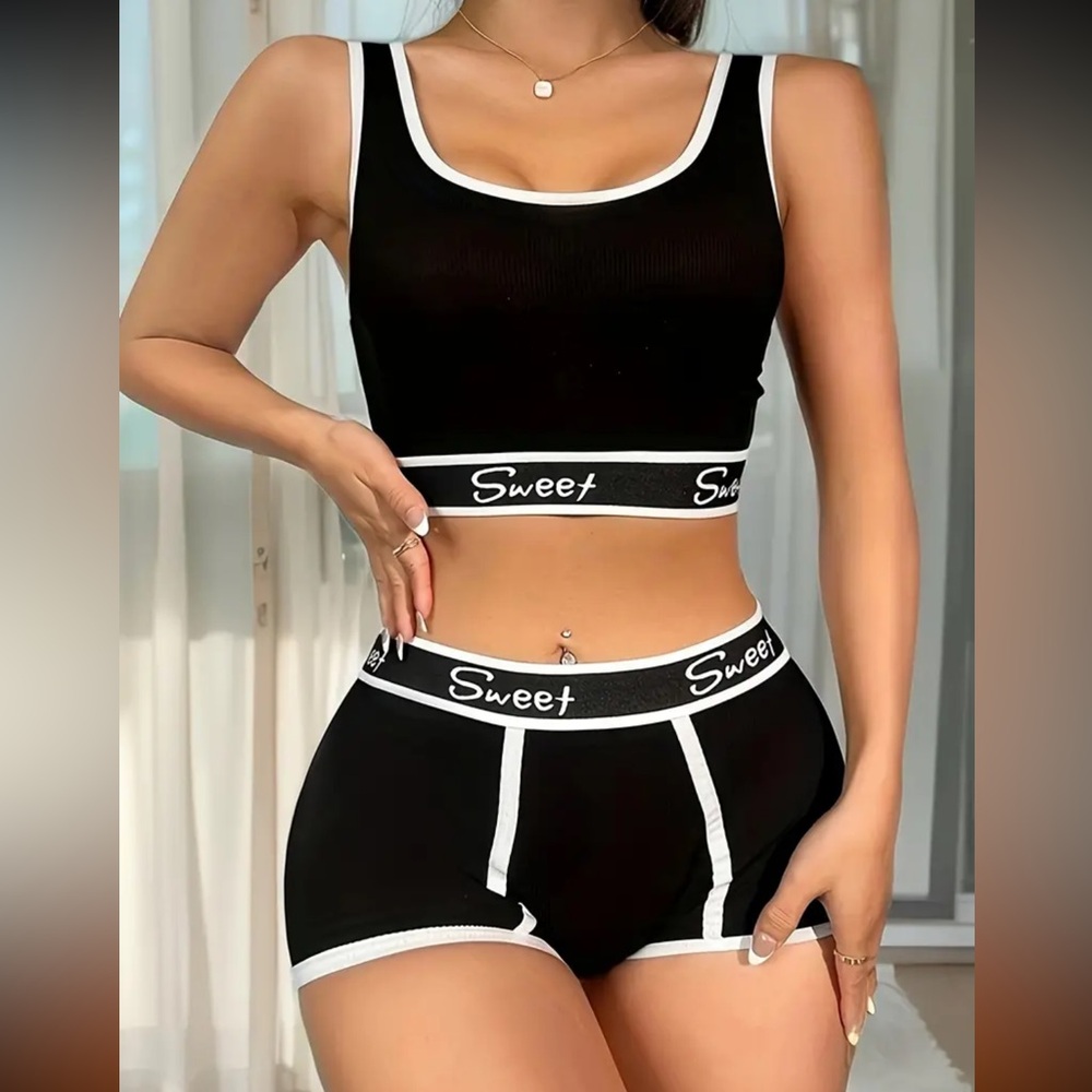 Womens Breathable Sport Lingerie Set - Push Up Bra & Panty with Seamless Comfort
